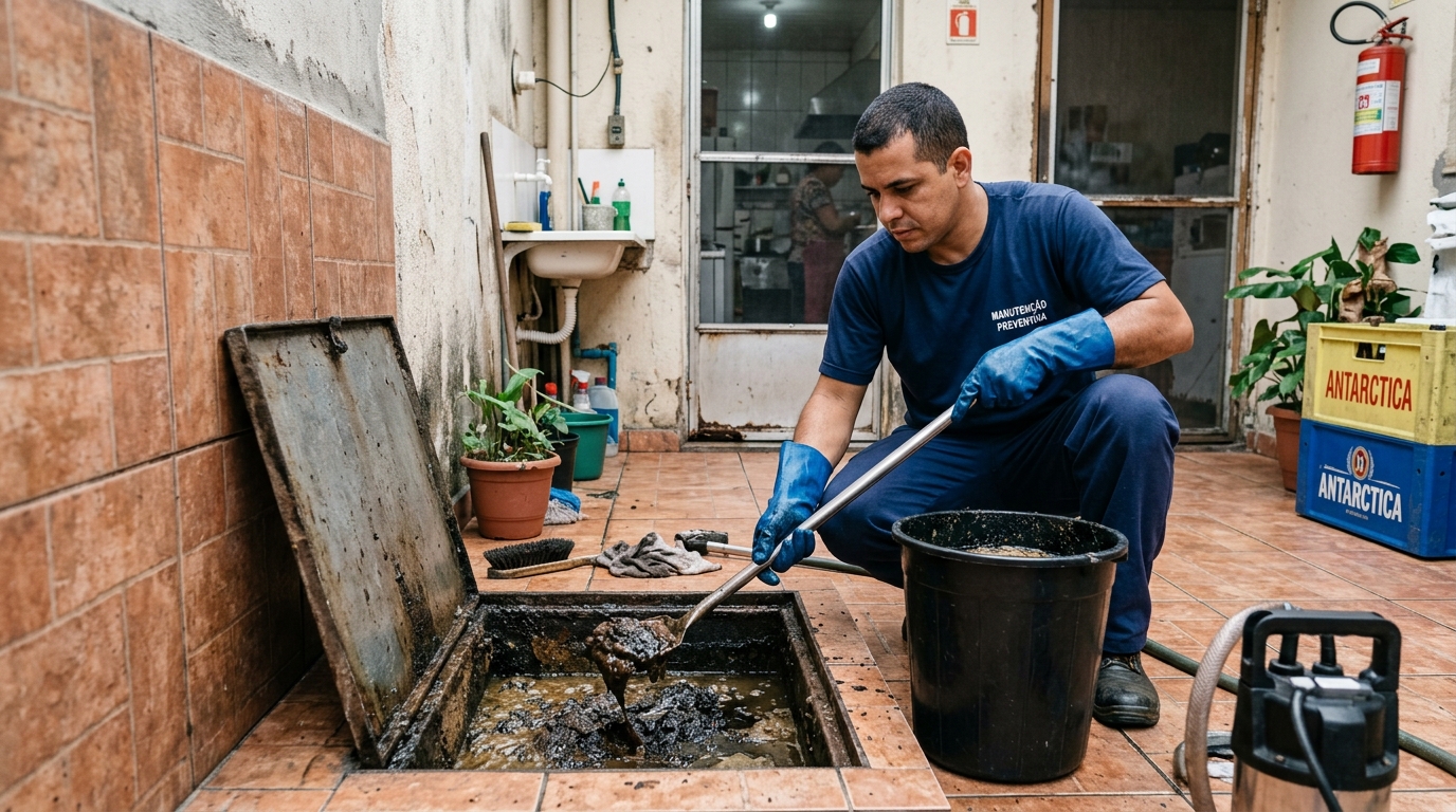 Limpeza de Caixa de Gordura em Salvador-BA